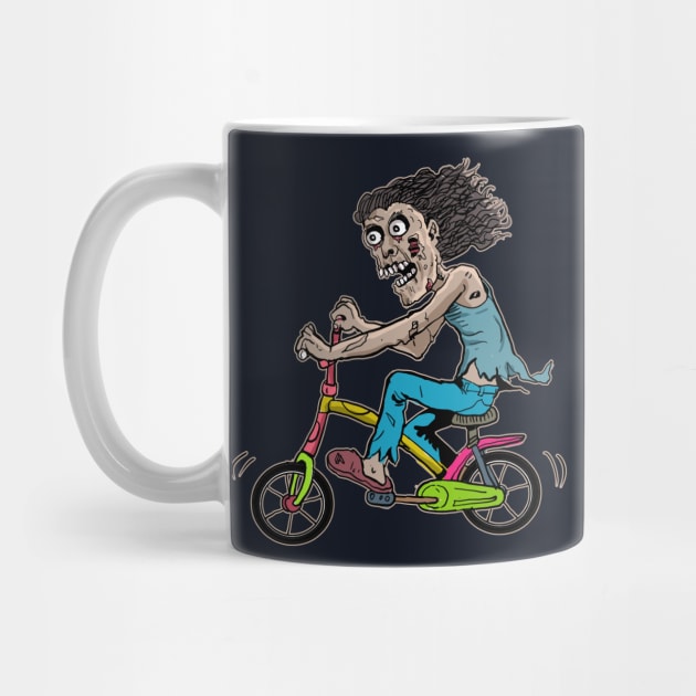 Skeleton Cyclist, Skeleton Biker, Cycling Skeleton, Skeleton riding Bike, Skeleton Rider, Halloween Cycling Pun, Retro Vintage Creepy Horror Spooky Halloween Art for Cyclist and cycling lovers by BicycleStuff